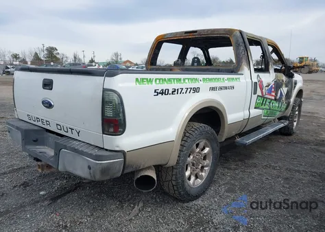 2008 Ford F-250 Lariat z USA, uszkodzony, nr VIN 1FTSW21R18EB38046
